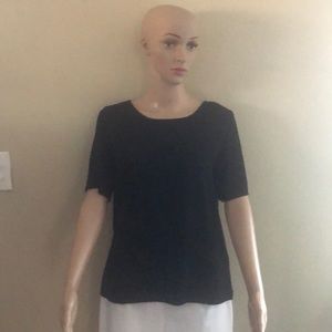 Black , short  sleeve summer top.